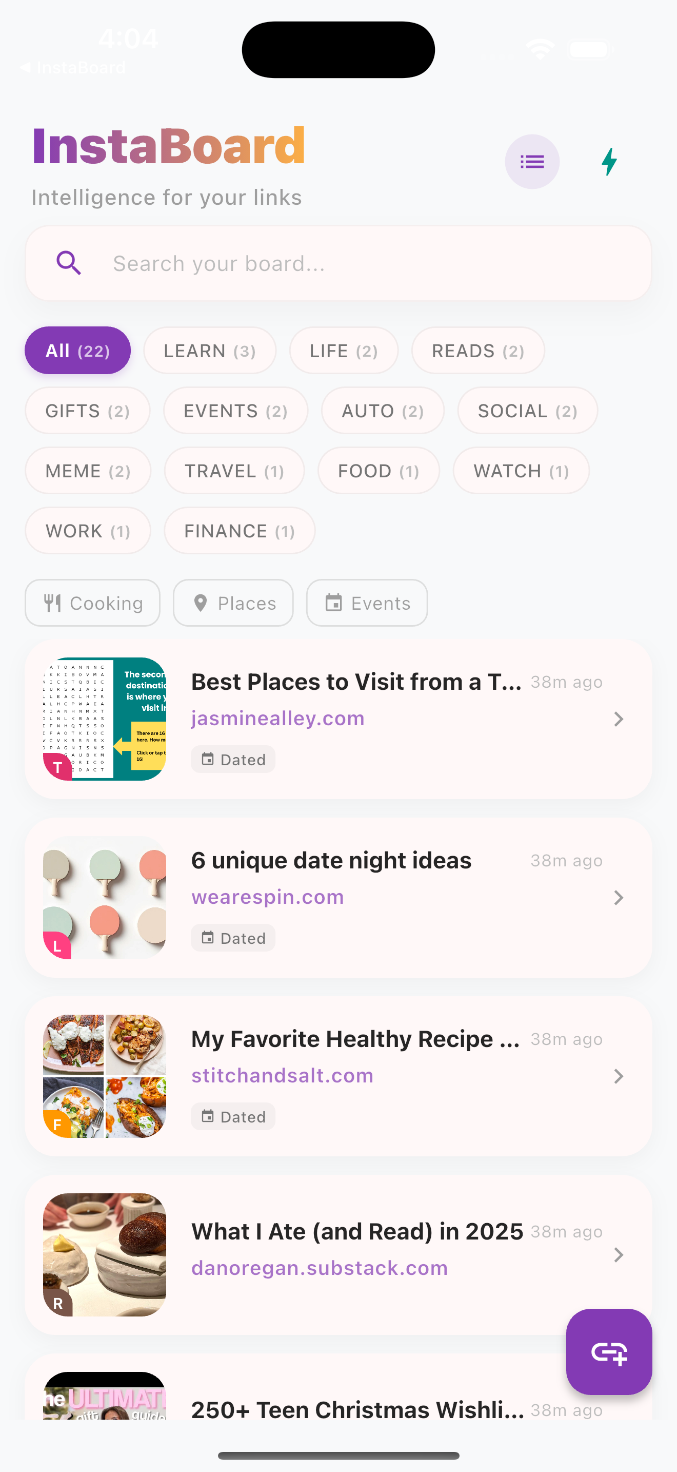 InstaBoard App Preview 3