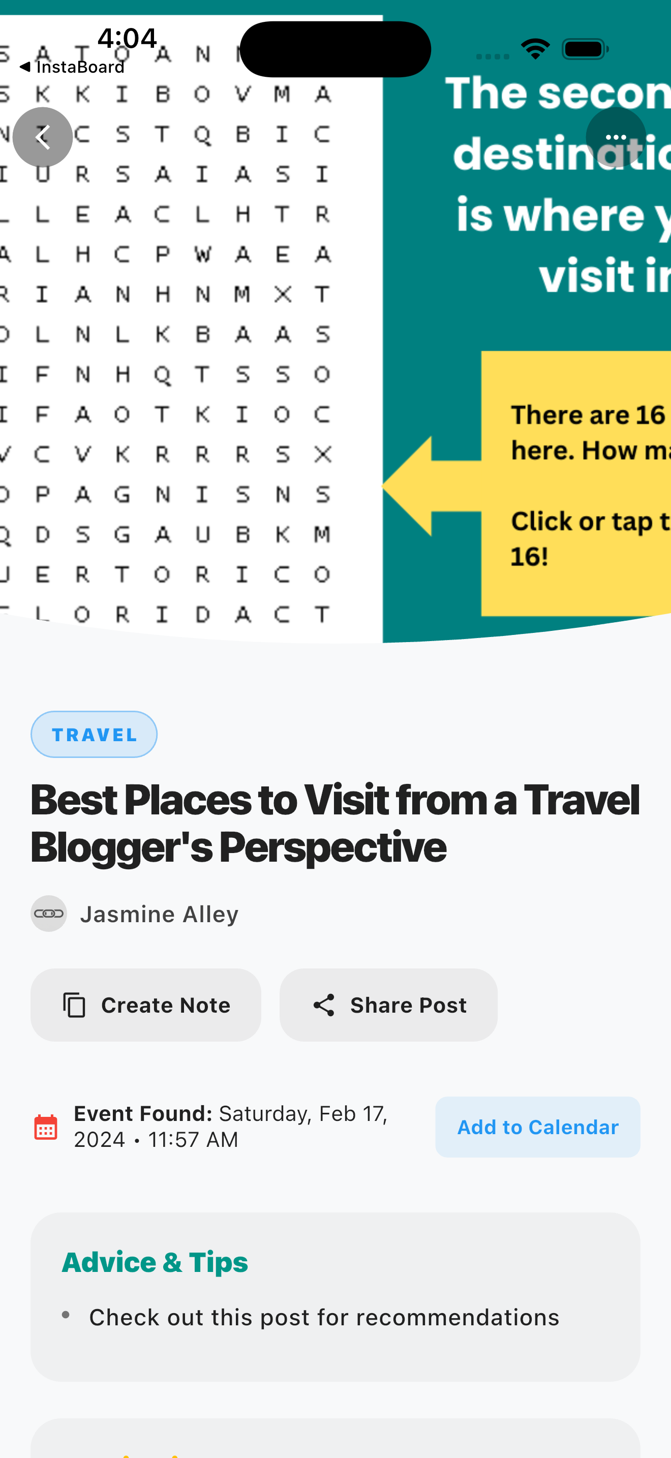 InstaBoard App Preview 4
